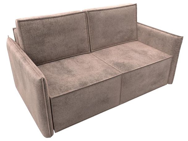 Диван прямой Либерти мини Велюр бежевый - Вид 5