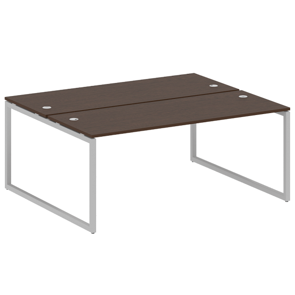 Metal System Quattro Р. ст. на О-образном м/к 40БО.РАС-СП-2.5 Венге/Серый металл 1800*1475*750 - Вид 1