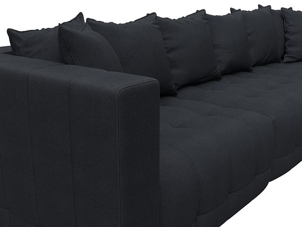 Диван угловой Лига-052 НПБ Лонг угол универсальный Замша серый - Вид 4