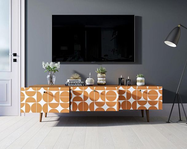 Комод Berber с ящиками низкий под TV принт 14 арт BB19/Print_14 - Вид 2