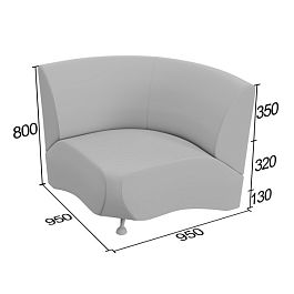 (kle5-us) Угловая секция Клерк 5 - Фото предпросмотра