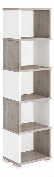 Стеллаж-колонка Домино Лайт СБ-15/5 Белый/Нельсон - Вид 1