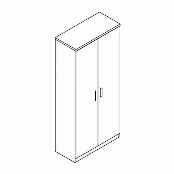 Absolute Libreria with w/hanger Palissandro Шкаф c вешалкой (90х42х200) палисандр "Шкафы-купе с тремя дверями" ТО-002705000017 палисандр - Вид 1