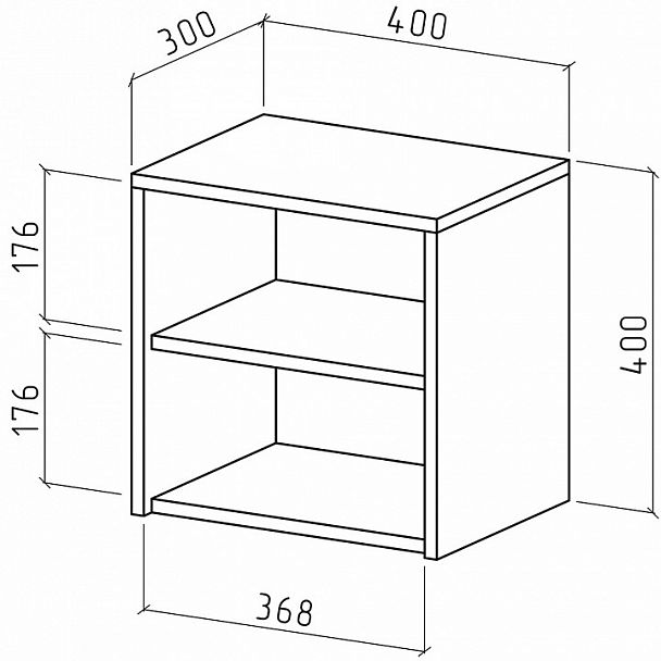 Тумбочка навесная Мария-1 - Вид 2