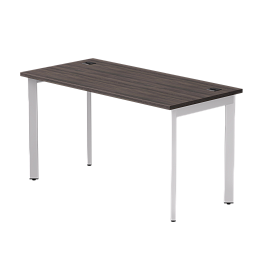 Стол прямой Everprof EVO на металлокаркасе 1380х670х755 мм опоры 45гр Дуб Пасадена/Белый - Фото предпросмотра