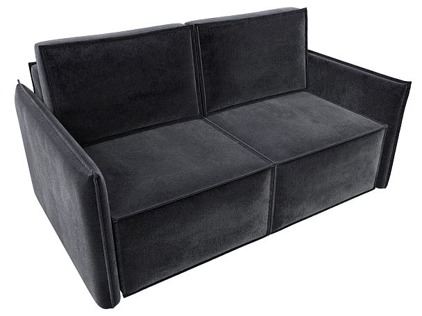 Диван прямой Либерти мини Велюр серый - Вид 5