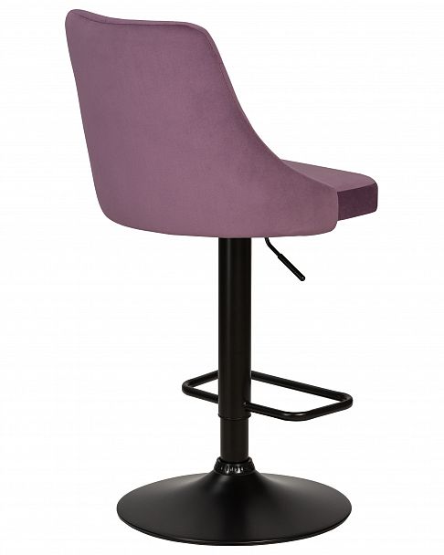 Стул барный DOBRIN JOSEPH BLACK (пудрово-сиреневый велюр (MJ9-52)) - Вид 4