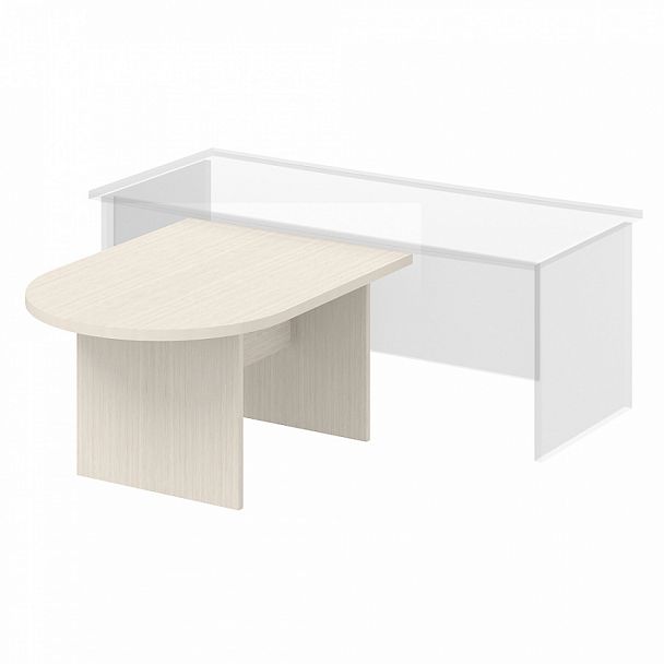 Конференц стол "Лидер" ПК-ЛДР-ПР135Х100/38-В1-30 дуб альпийский - Вид 1