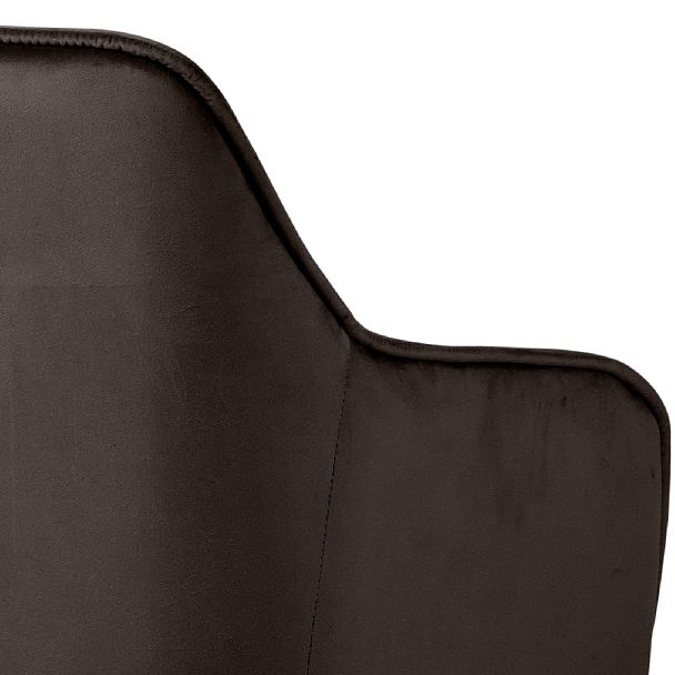 Комплект полубарных поворотных кресел Мони К, Confetti stone/черный, 4 шт. - Вид 10