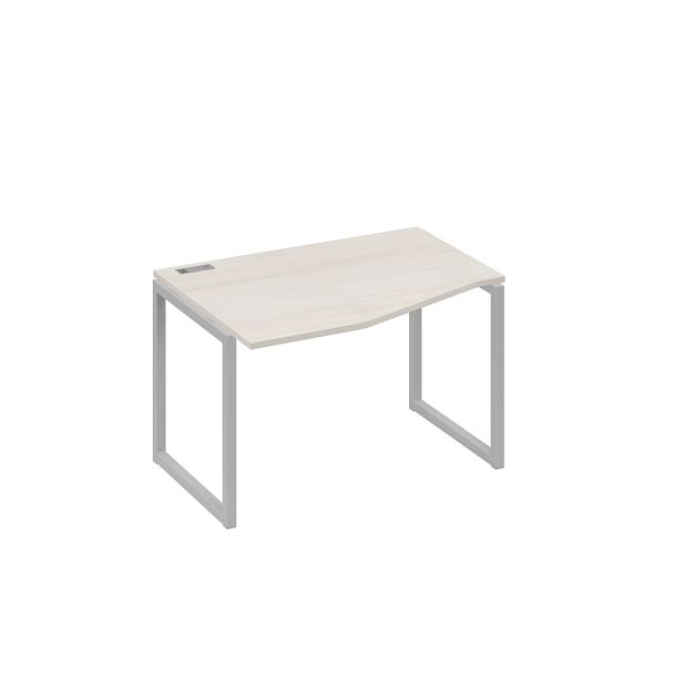 Стол эргономичный левый "Техно" на металлокаркасе QUATTRO A4 А4 Б4 061 БП дуб / металлокаркас серый - Вид 1