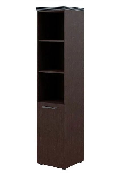 TORR THC 42.5 Шкаф колонка с глухой малой дверью и топом Torr кабинет руководителя  венге магия - Вид 1