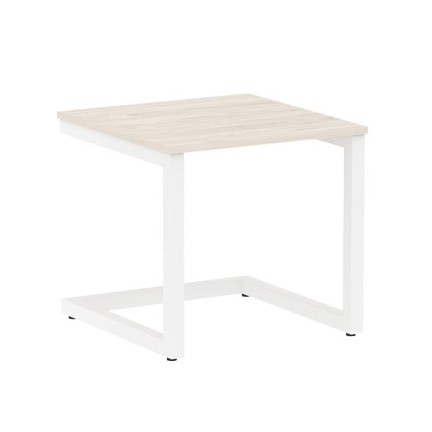 Home Office Стол журнальный VR.SP-2-58.G Денвер светлый/Белый металл 580*600*550 - Вид 1