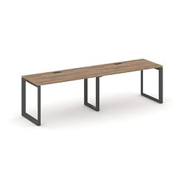 Style Project Next Рабочая станция односторонняя SN-59O.ORS-011 Дуб Табак/Металл Антрацит/Черный Заглушка 1960*700*750 - Фото предпросмотра