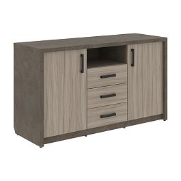 Тумба СФ-532101 Бетон чикаго тем/Дрифтвуд/Графит 1577х547х907 WOOD&STONE - Фото предпросмотра