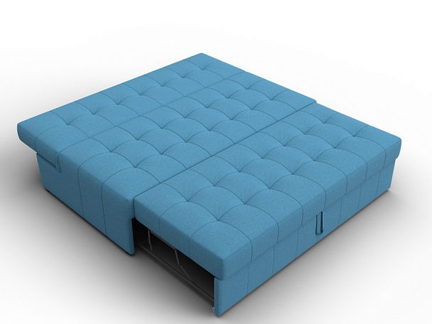 Диван прямой Лига-107 (160) Рогожка голубой - Вид 8