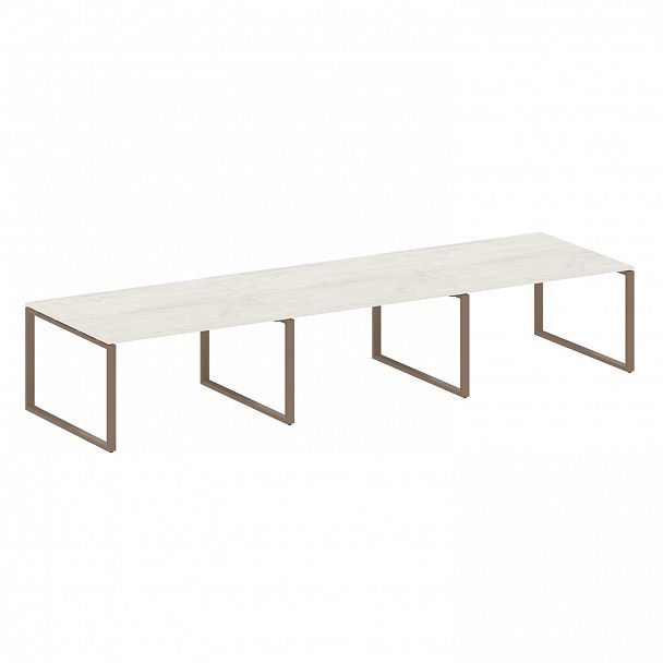 Стол для переговоров "Metal System" БО.ПРГ-3.3 дуб наварра/мокко - Вид 1