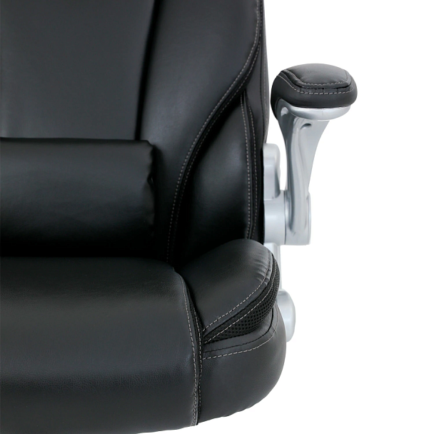 Кресло BRABIX PREMIUM "Phantom EX-553", рециклированная кожа, регулируемый подголовник, черное, 532940 - Вид 12