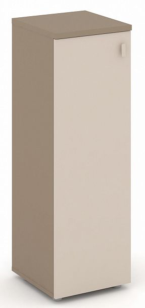 Шкаф средний узкий (1 средний фасад ЛДСП) "ESTETICA" ES.SU-2.3  Капучино - Вид 1