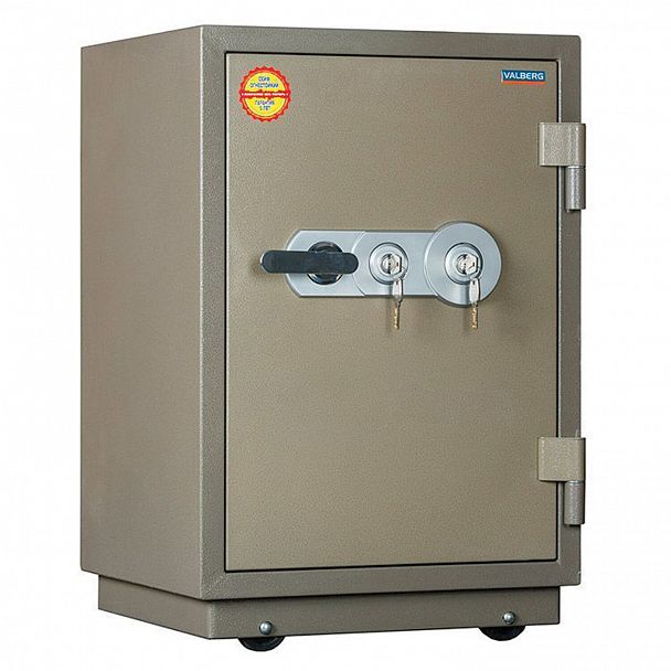 Сейф огнестойкий VALBERG "FRS-73T KL", 732х485х431 мм, 86 кг, два ключевых замка, крепление к полу - Вид 4