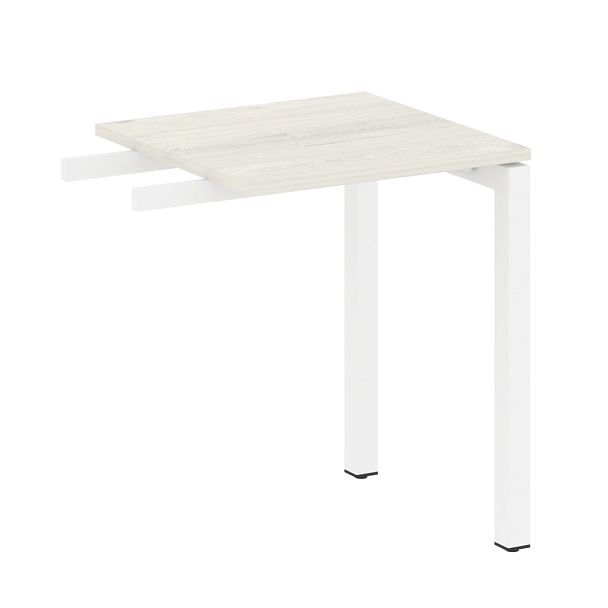 Metal System Quattro Приставной элемент на П-образном м/к 50БП.ПР-1 Дуб наварра/Белый металл 600*600*750 - Вид 1