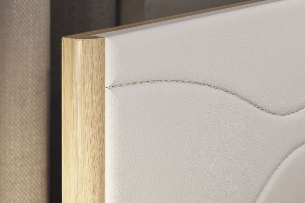 Зара Кровать с подъемным механизмом Люкс 160х200 см SMZ-08.1623 дуб сонома/белый - Вид 4