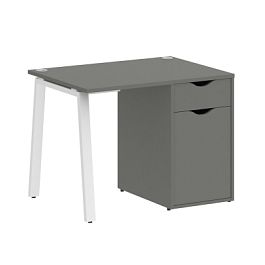 Home Office Стол письменный VR.SP-3-98.1.A Металлик/Белый металл 980*720*750 - Фото предпросмотра