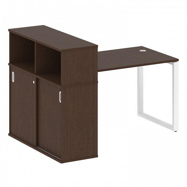 Рабочая станция "Metal System" БО.РС-СШК-3.2 венге/белый - Вид 1