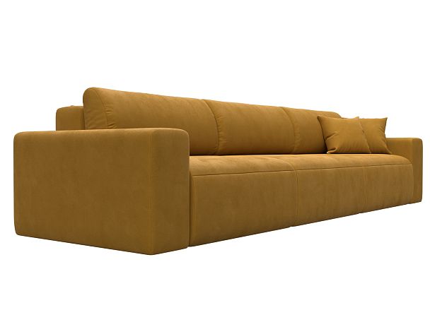 Диван прямой Лига-036 НПБ Классик Лонг Велюр желтый - Вид 3