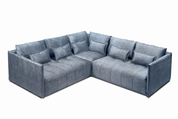 Мягкий угол "Чилетти" Long голубой - Вид 1