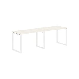 Стол 2-х местный EQWST 2367 Ясень Траун/Белый 2326х670х750 EDIS - Фото предпросмотра