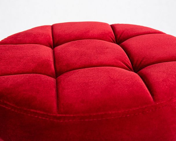 Табурет барный DOBRIN BRUNO BLACK (бордо велюр (MJ9-43)) - Вид 2