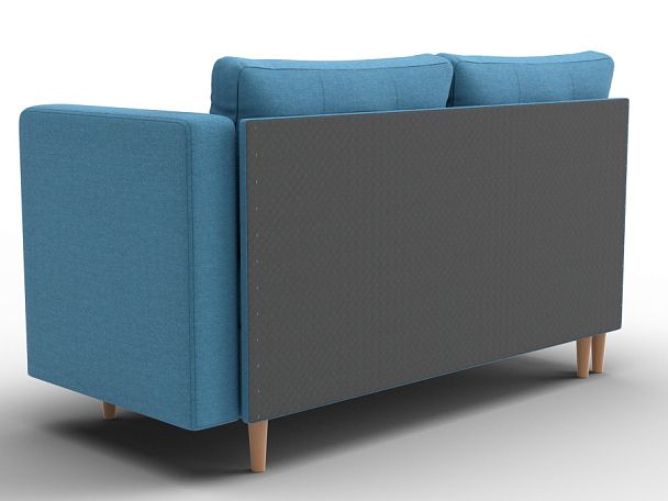 Кушетка Лига-098 Рогожка голубой - Вид 5