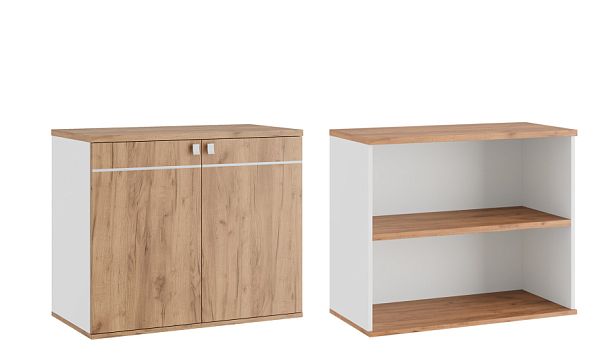 Креденция Tess 90x45x75 дуб крафт золотой - Вид 1