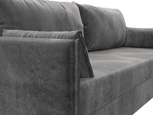 Диван прямой Сайгон Велюр серый - Вид 4