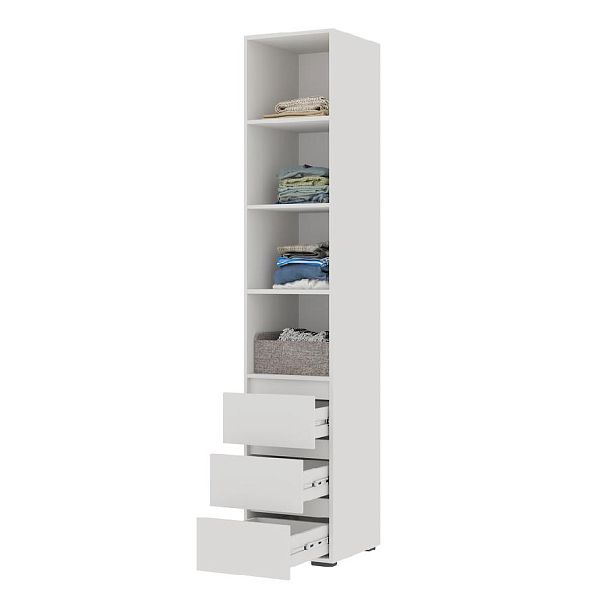 Хелен ПН 03 Пенал закрытый (0,400х2,100х0,460) белый/белый - Вид 2