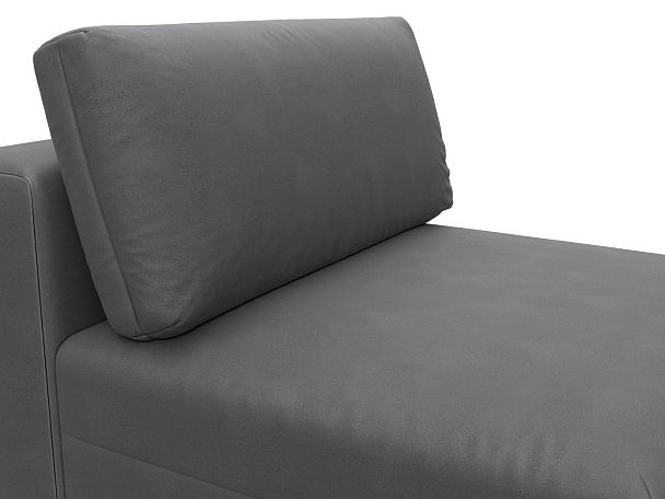 Модуль диван Лига-060 НПБ Искусственная замша серый - Вид 3