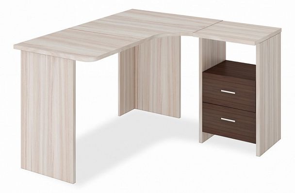 Стол письменный Домино Лайт СКЛ-Угл130 Карамель/Шамони правый - Вид 1