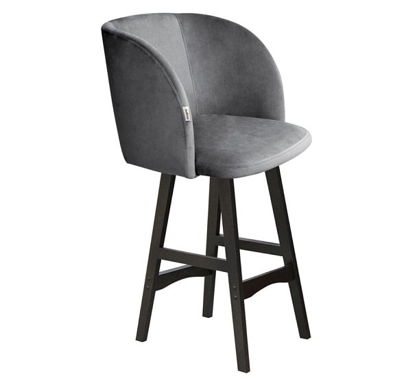 Стул полубарный Sheffilton SHT-ST33/S65-1 угольно-серый/венге - Вид 1