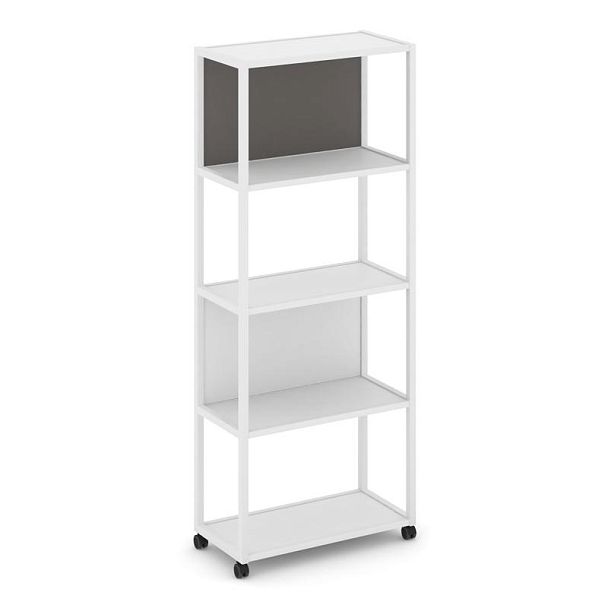 Shelf Mobile Стеллаж 5 уровней 1 секция VR.LT-STK-503.08 Белый Бриллиант/Металл Белый/W-26 800*400*2000 - Вид 1