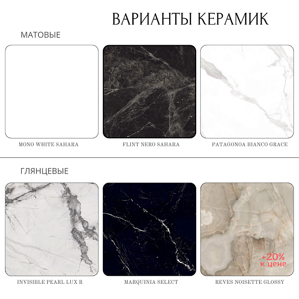 Стол Denver 110+40, квадрат раздвижной, глянец - Вид 3