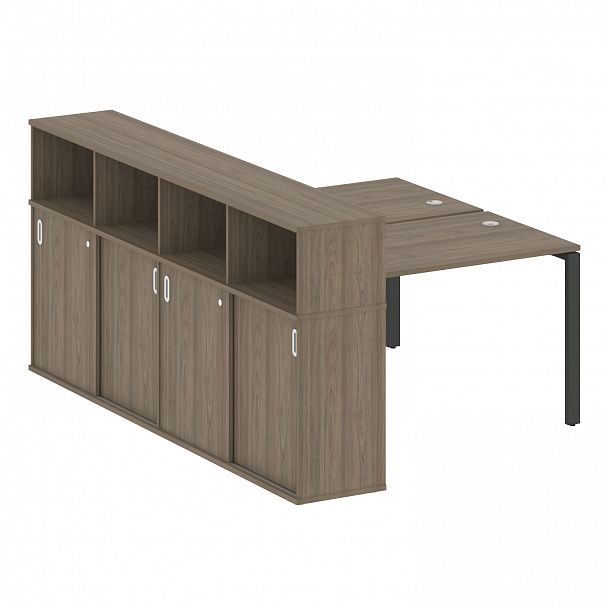 Рабочая станция "Metal System" БП.РС-СШК-4.2 вяз/антрацит - Вид 1