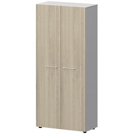 Шкаф высокий закрытый СМШ58F(Б) Кронберг/Белый 792x380x1990 Кортез - Фото предпросмотра