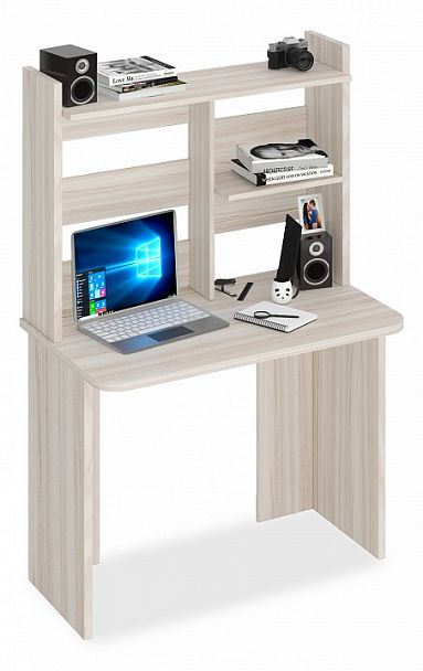 Стол компьютерный Домино Lite СКЛ-Прям100Р+НКЛ-100 Карамель - Вид 1