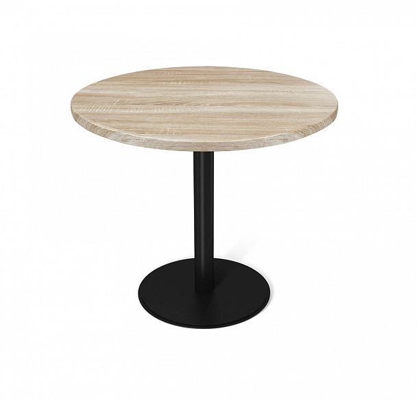 Стол Sheffilton SHT-TU43/TT 80 МДФ черный муар/дуб сонома светлый - Вид 2