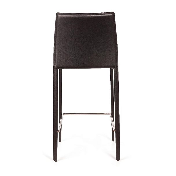 Стул полубарный Rolf, кожа черный - Вид 6