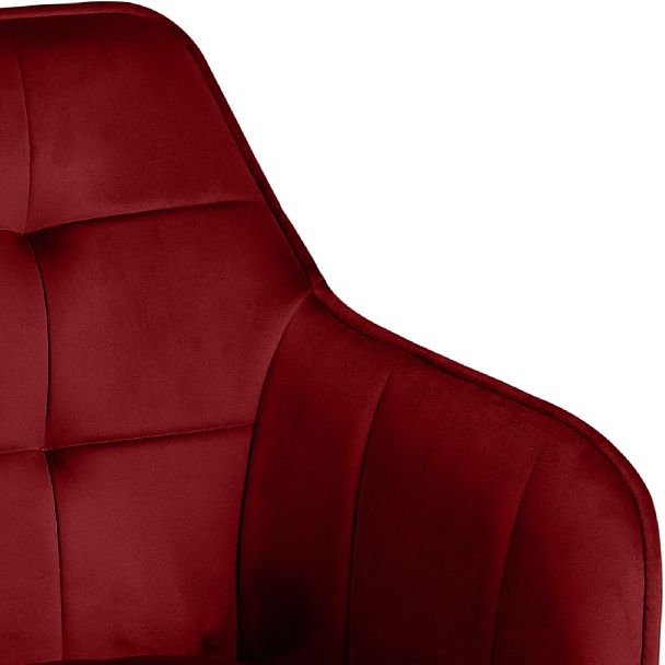 Комплект барных поворотных кресел Мони К, Confetti bordo/черный, 2 шт. - Вид 9