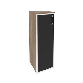 Onix Шкаф средний узкий левый O.SU-2.4 R (L) black Дуб аризона/Стекло black 400*420*1207 - Фото предпросмотра