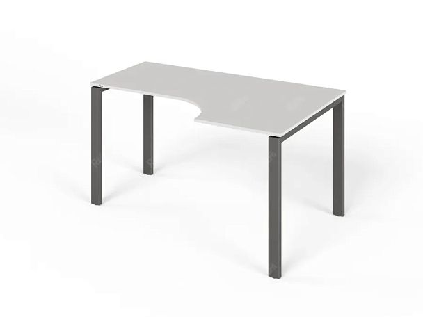 ЛАЙТ / LIGHT RLG016-12x9R Угловой стол 140x90x75 Белый - Вид 1