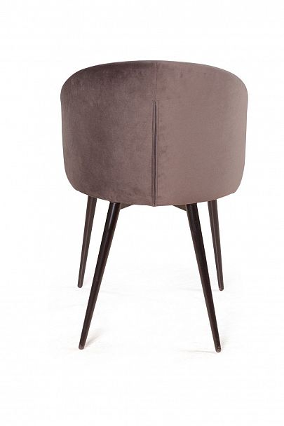 Стул Mont Blanc, бархат антрацит 14 / черный конус - Вид 8