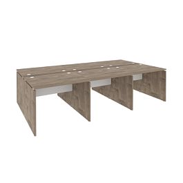 Onix Рабочая станция O.D.RS-6.1.8 Тиквуд темный/Белый бриллиант 2940*1635*750 - Фото предпросмотра